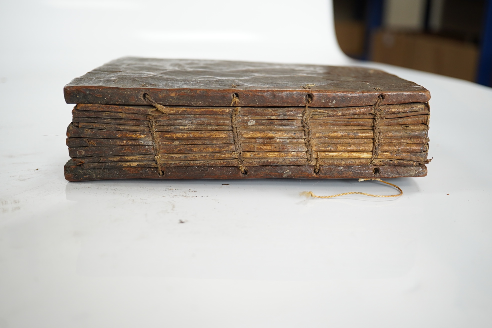 Ethiopian Psalter - A manuscript on vellum, 75 leaves, text in two columns, in black ink, a few letters in red ink, 12mo (165 x 125 mm), written in Ge'ez or classical Ethiopian. Ethiopia, late 18th/early 19th century.